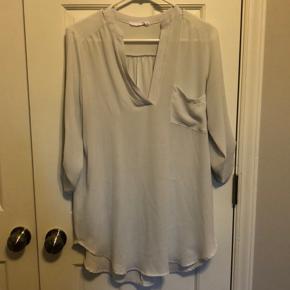 Lush roll tab blouse